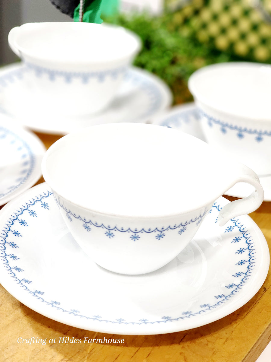 Pyrex Set Teko Corelle Pyrex Corelle Tea Cups Walmart Vintage