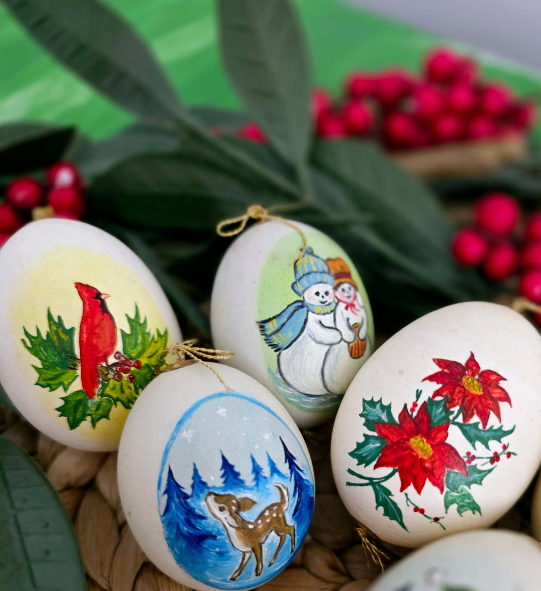 Vintage Handpainted Egg Ornament Set – Hilde's Farmhouse