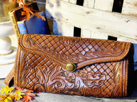 Leather Hand-Tooled Purse