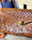 Leather Hand-Tooled Purse