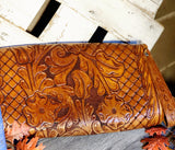 Leather Hand-Tooled Purse