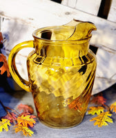 Vintage Amber Pitcher