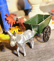 Vintage Inspired Cast Donkey Cart