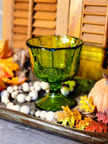 Indiana Glass Green Footed Compote