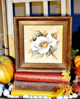 G Inez Magnolia Print in Wooden Frame