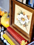 G Inez Magnolia Print in Wooden Frame