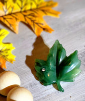 Green Avon Leaf Pin