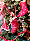 Handmade Ornaments and Wood Bead Garland Set