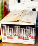 Libbey Holly Drinking Glass Set in Original Box
