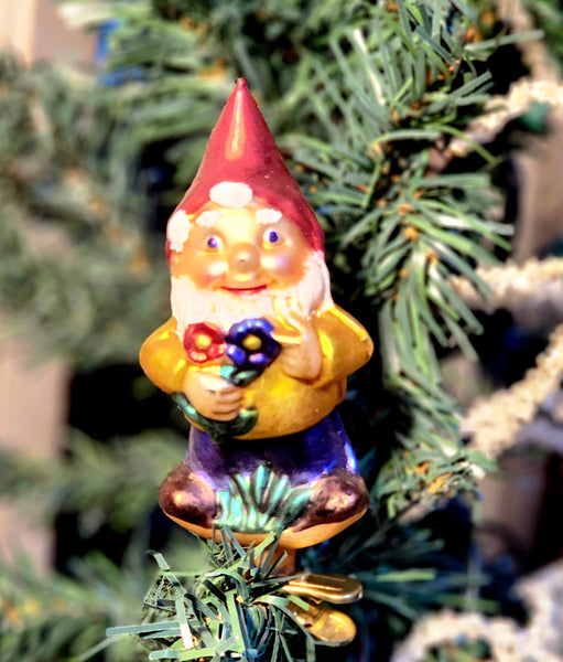 Vintage Clip-On Elf Ornament