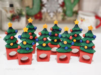 Dept. 56 Christmas Tree Napkin Ring Set