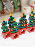 Dept. 56 Christmas Tree Napkin Ring Set