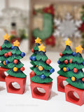 Dept. 56 Christmas Tree Napkin Ring Set