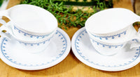 Vintage Corelle Tea Cup and Saucer Set