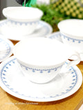 Vintage Corelle Tea Cup and Saucer Set