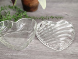 Vintage Glass Heart Dish