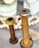 Vintage Wooden Spool Set