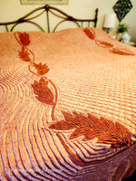 Two-Tone Vintage Chenille Bedspread