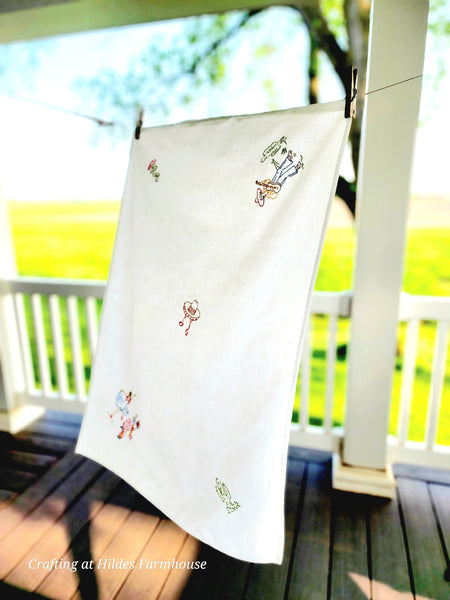 Vintage Embroidered Towel