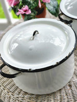 Vintage Enamelware Kettle Set