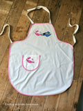 Vintage Love Birds Full Apron