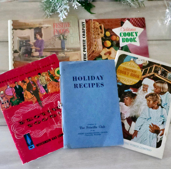 Vintage Christmas Cookbook Lot