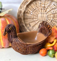 Vintage 1983 Wicker Turkey Basket