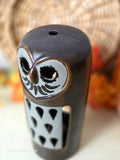 Vintage Owl Candle Holder by Knobler