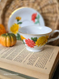 Vintage Avon "November" Teacup and Saucer Set