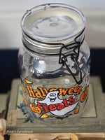 Vintage Anchor Hocking Halloween Treats Jar