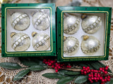 Vintage Glass Ornaments Set of 8