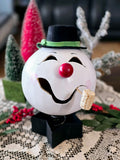 Vintage Gourd Bobblehead Snowman