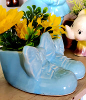 Vintage McCoy Booties Planter with Floral